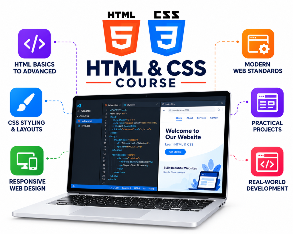 HTML & CSS Course in delhi | best HTML/CSS institute in delhi | best html/css institute in delhi